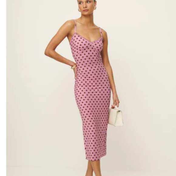 NWT Reformation Cesca Knit Dress in Fandango - Picture 1 of 6